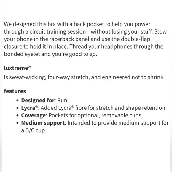 Lululemon Pace Perfect Bra in Blue - Picture 9 of 9